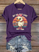 Women's  Retro Funny Proud Member Of Club We Do Not Care Menopause Perimenopause Print  T-Shirts