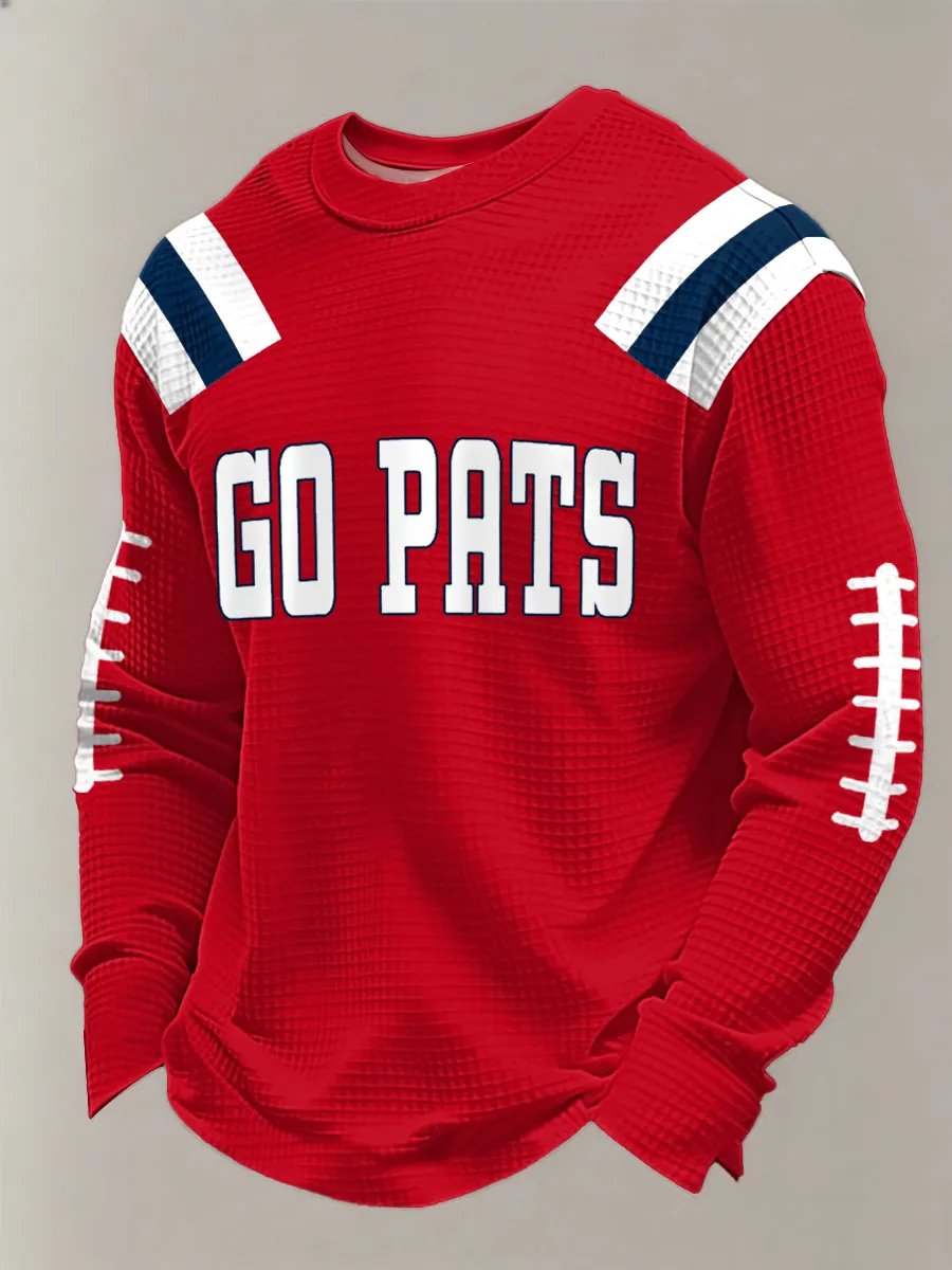 Men's Football Printed Casual Top