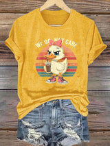 Women's  Retro Funny Proud Member Of Club We Do Not Care Menopause Perimenopause Print  T-Shirts