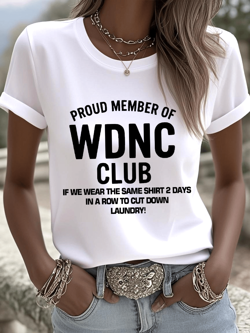 🔥Buy 3 Get 15% Off🔥Women's Sunflower Proud Member Of WDNC Club Print Shirt