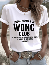 🔥Buy 3 Get 15% Off🔥Women's Sunflower Proud Member Of WDNC Club Print Shirt