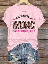 Women's  Retro Funny Proud Member Of Club Menopause Perimenopause Print T-Shirt