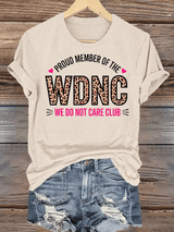 Women's  Retro Funny Proud Member Of Club Menopause Perimenopause Print T-Shirt