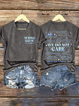 🔥Buy 3 Get 15% Off🔥V-Neck Retro Funny WDNC CLUB Est. 2025 Menopause Perimenopause Print T-Shirt