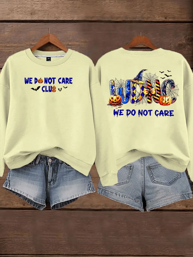 🔥Buy 3 Get 15% Off🔥Women's Halloween WDNC Menopause And Perimenopause Print Sweatshirt