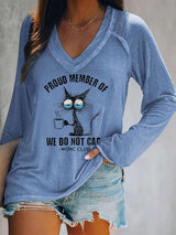 🔥Buy 3 Get 15% Off🔥Women's  V-neck Retro Funny Proud Member Of  Club Menopause Perimenopause Print T-Shirt
