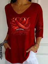 Women's Casual V-Neck T-Shirt
