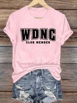 🔥Buy 3 Get 15% Off🔥Women's  Retro Funny Proud Member Of Club We Do Not Care Menopause Perimenopause Print  T-shirt