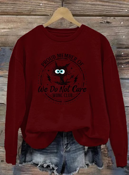 Women's  Retro Funny Proud Member Of Club Menopause Perimenopause Print   Sweatshirt