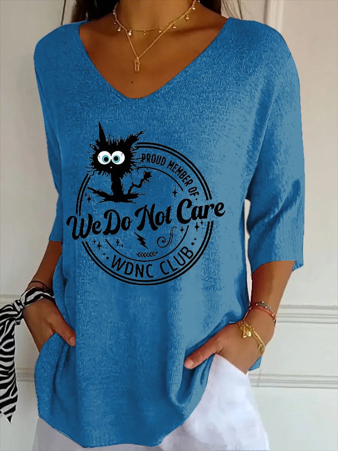 Retro Funny Proud Member Of WDNC Club Menopause Perimenopause Printed T-Shirt