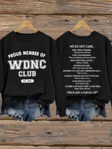 🔥Buy 3 Get 15% Off🔥Retro Proud Member Of WDNC Club Est. 2025 Menopause Perimenopause Print Sweatshirt