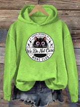 Women's  Retro Funny Proud Member Of Club We Do Not Care Menopause Perimenopause Print  Hoodie
