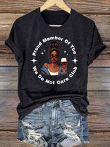 Women's  Retro Funny Proud Member Of Club Menopause Perimenopause Print T-Shirt