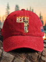 Retro Resist Save The Forest Service Print Baseball Cap