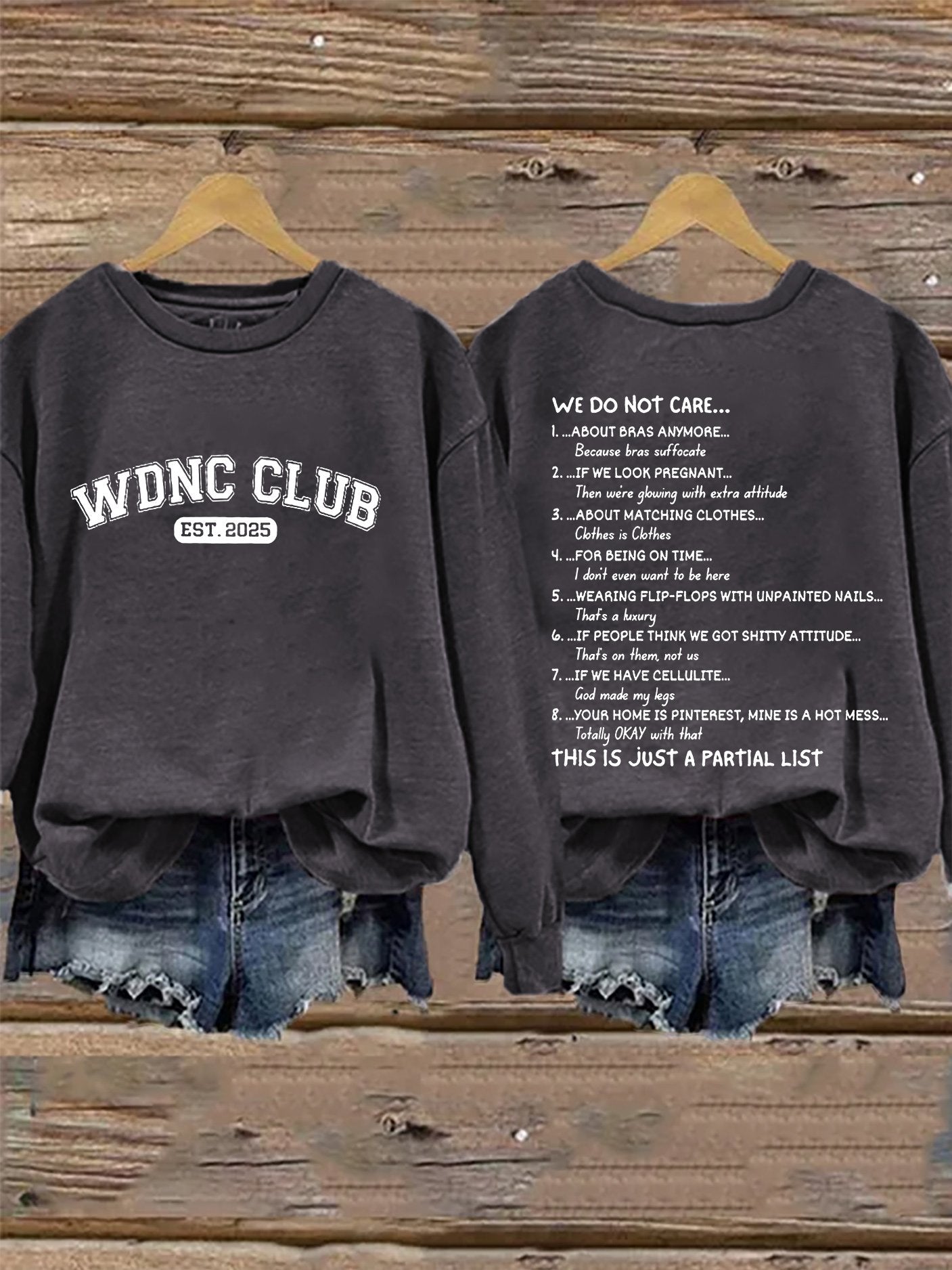Retro Proud Member Of WDNC Club Est. 2025 Print Sweatshirt