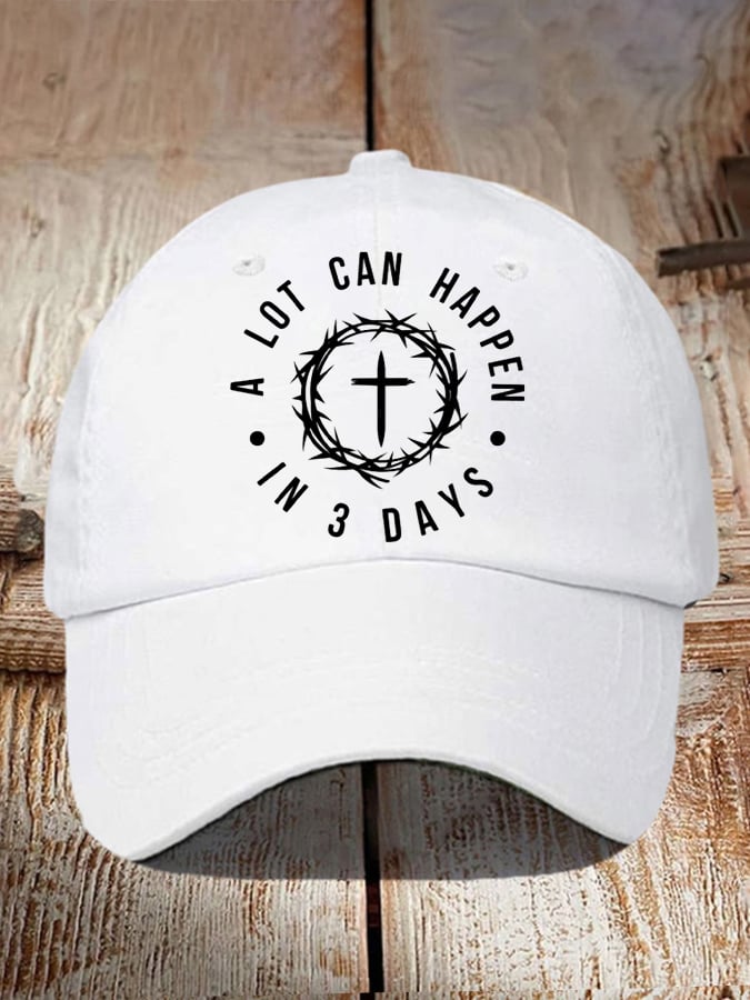 🔥Hot Sale Picks 🔥Unisex A Lot Can Happen In 3 Days Print Baseball Cap