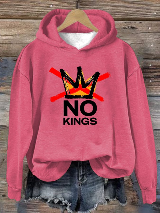 🔥Buy 3 Get 15% Off🔥Women's  America has No Kings Printed Casual Hoodies