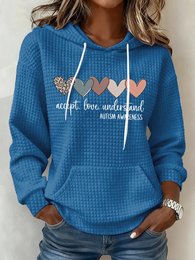 Women's Autism Strong Print Sweatshirt