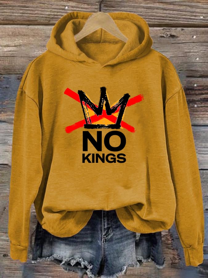🔥Buy 3 Get 15% Off🔥Women's  America has No Kings Printed Casual Hoodies