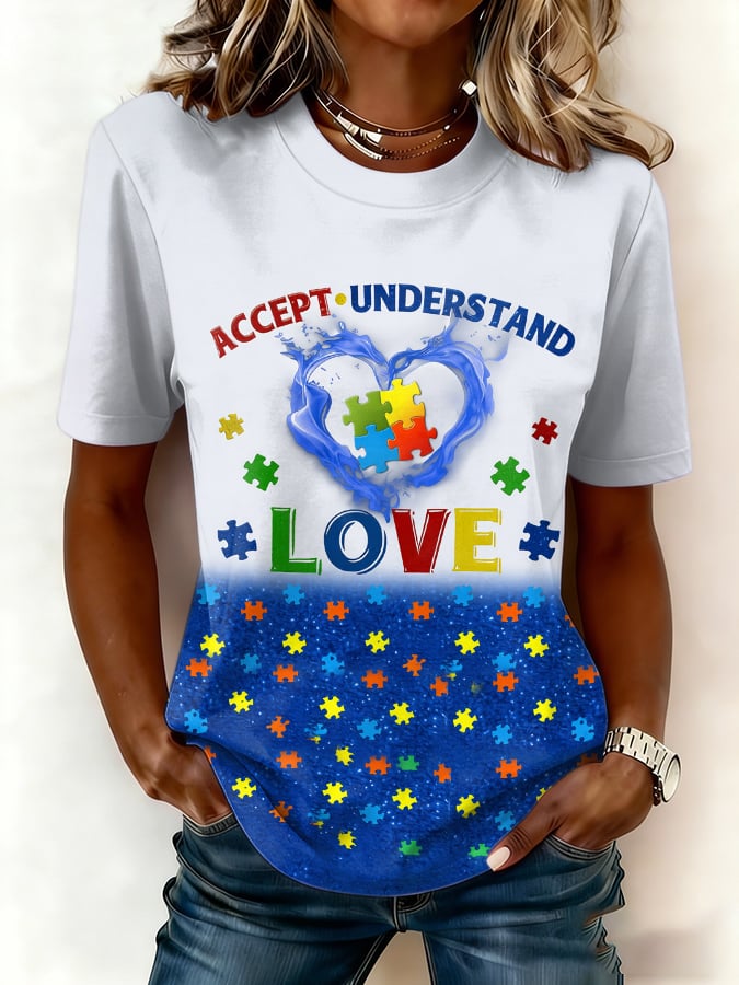 Women's Autism Strong Short-Sleeve T-Shirt