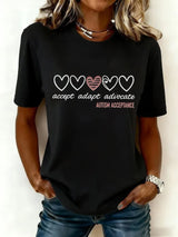 Women's Autismacceptance Art Print T-Shirt