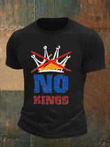 🔥Buy 3 Get 15% Off🔥Men's   NO KINGS Print T-Shirt