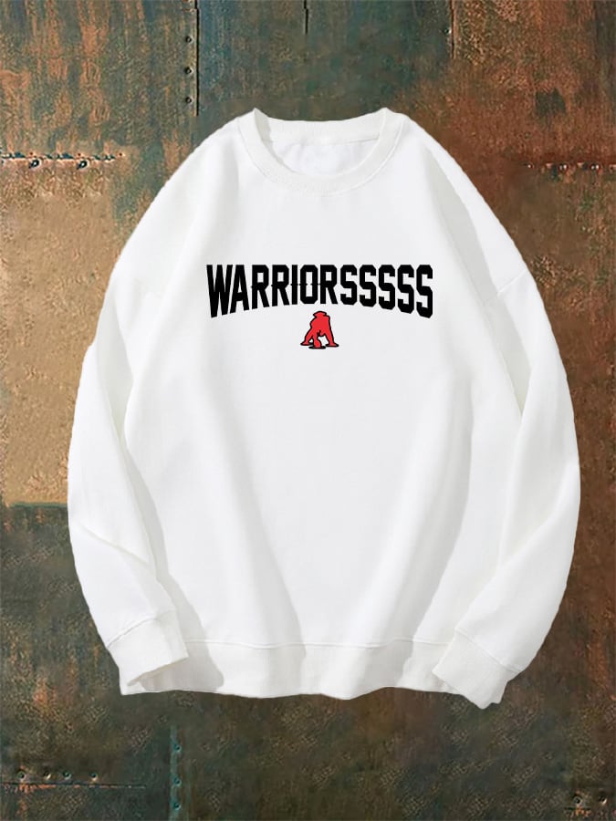 Unisex WARRIORSSSSS Print  Sweatshirt