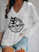 Women's  V-neck Retro Funny Proud Member Of  Club Menopause Perimenopause Print T-Shirt