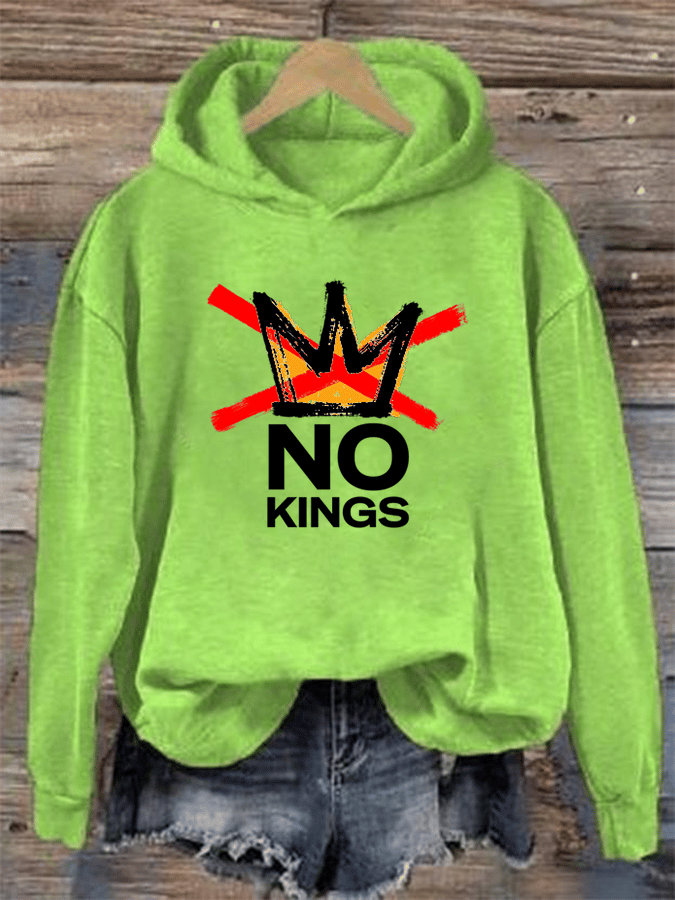 🔥Buy 3 Get 15% Off🔥Women's  America has No Kings Printed Casual Hoodies