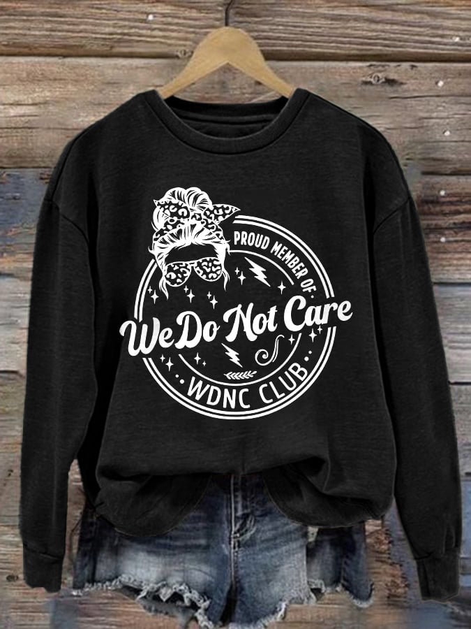 Retro Funny Proud Member Of WDNC Print Sweatshirt