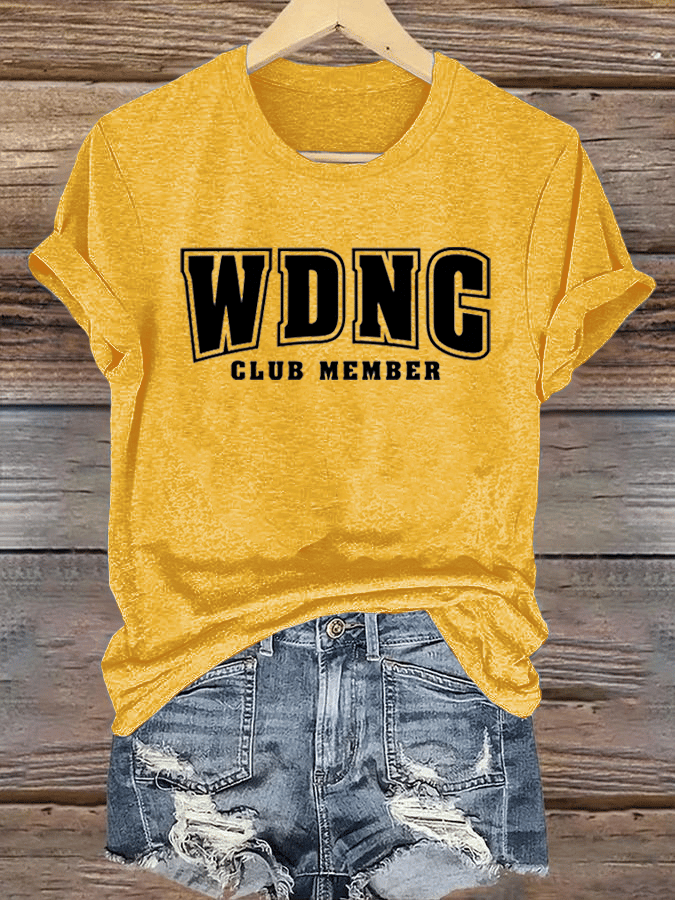 🔥Buy 3 Get 15% Off🔥Women's  Retro Funny Proud Member Of Club We Do Not Care Menopause Perimenopause Print  T-shirt