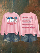 Women's  Retro Funny Proud Member Of Club We Do Not Care Menopause Perimenopause Print   Sweatshirt