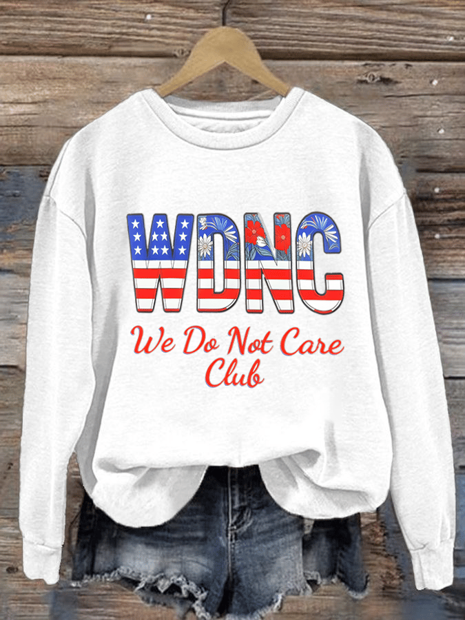 Women's  Retro Funny Proud Member Of  Club We Do Not Care Menopause Perimenopause Print  Sweatshirt