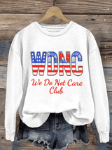 Women's  Retro Funny Proud Member Of  Club We Do Not Care Menopause Perimenopause Print  Sweatshirt