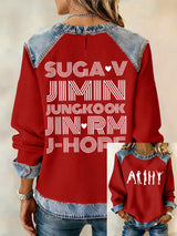 Women's Leisure  Print Sweatshirt