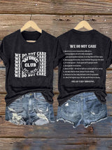 🔥Buy 3 Get 15% Off🔥Retro WDNC Club Est. 2025 We Do Not Care Print T-Shirt