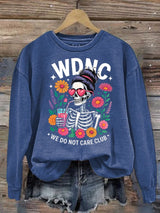 Women's Retro Funny Proud Member Of Club We Do Not Care Menopause Perimenopause Print Sweatshirt