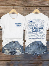 🔥Buy 3 Get 15% Off🔥Retro Proud Member Of WDNC Club Est. 2025 We Do Not Care Print T-Shirt