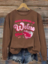 Women's Retro Funny Proud Member Of Club We Do Not Care Menopause Perimenopause Print  Sweatshirt