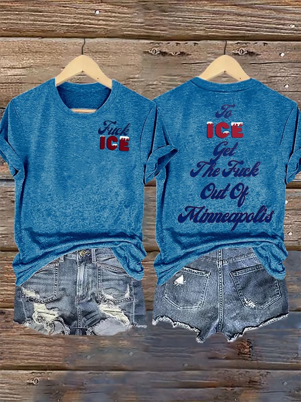 Women's  To ICE get the fuck out of Minnesota T-Shirt