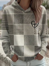 Women's Faith Print Casual Hooded Sweatshirt