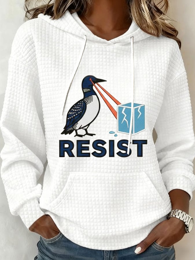 Women's Resist Print Casual Sweatshirt