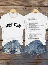 🔥Buy 3 Get 15% Off🔥Retro Funny WDNC Menopause Perimenopause This List Is Not Exhaustive Print T-Shirt