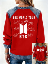 Women'S 2026 Bts Comeback Printed Casual Sweatshirt
