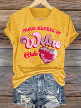 Women's  Retro Funny Proud Member Of Club We Do Not Care Menopause Perimenopause Print  T-Shirts