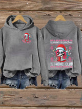 Women's  Retro Funny Proud Member Of Club We Do Not Care Menopause Perimenopause Print  Hoodie