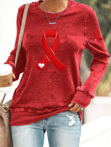 Women's In February We Wear Red Sweatshirt
