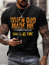 Men'S Casual Faith Short-Sleeved T-Shirt