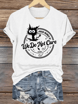 Retro Funny Proud Member Of  Club We Do Not Care Menopause Perimenopause Print T-Shirt