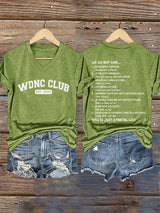 🔥Buy 3 Get 15% Off🔥V-Neck Retro Proud Member Of WDNC Club Est. 2025 Print T-Shirt